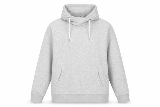 H&M Women Grey UK 16 L Pullover Hoodie Cowl Neck Fleece