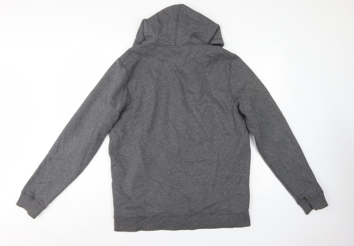 Under Armour Men’s Grey L ColdGear Full Zip Hoodie Logo Fleece