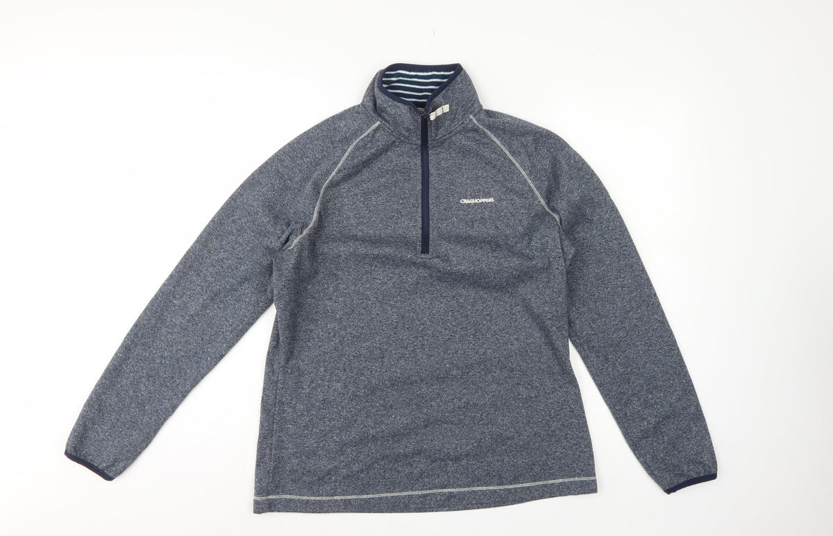 Craghoppers Women’s Grey UK 14 Fleece 1/4 Zip Pullover Sweatshirt