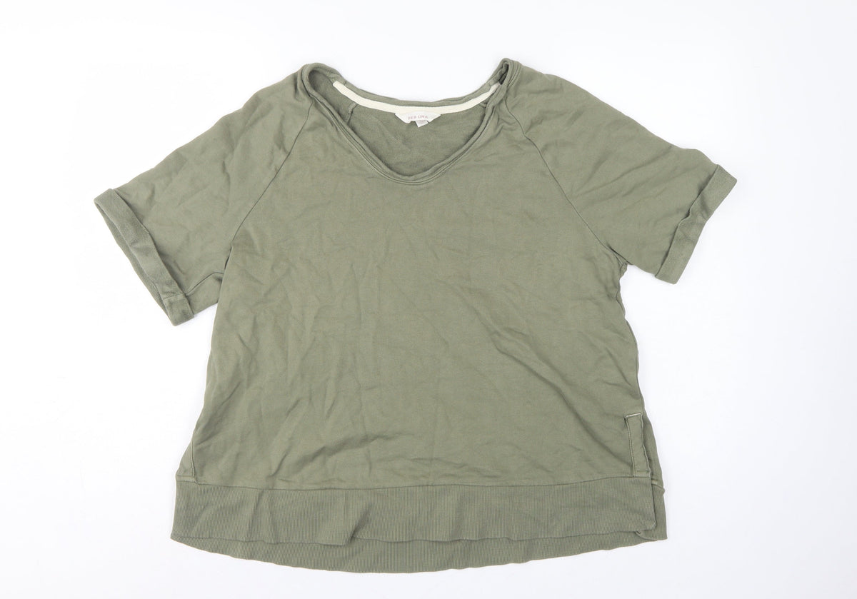 Marks and Spencer Per Una Women's Green M Tunic Sweatshirt