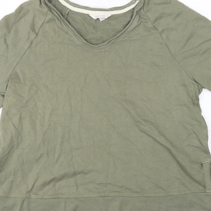 Marks and Spencer Per Una Women's Green M Tunic Sweatshirt