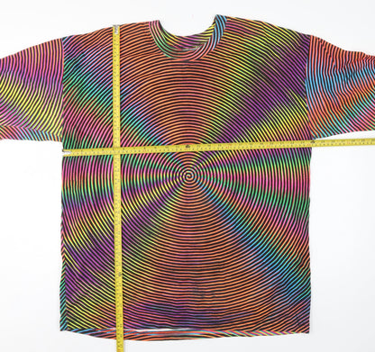 Space Tribe Unisex Multicoloured XL Space Spiral Pullover Sweatshirt
