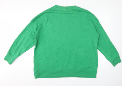 H&M Women Green M UCLA 1919 Logo Crew Neck Pullover Sweatshirt