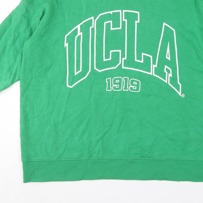 H&M Women Green M UCLA 1919 Logo Crew Neck Pullover Sweatshirt