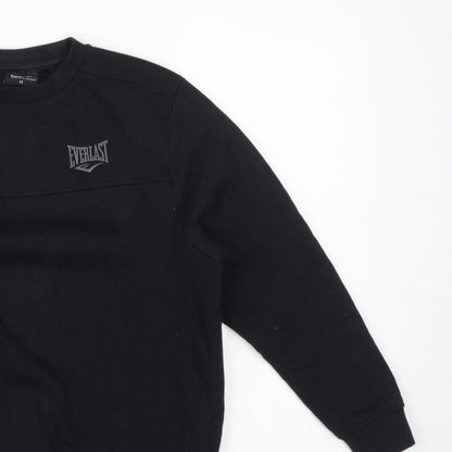 Everlast Boys Black Size 13 Pullover Fleece Logo Sweatshirt