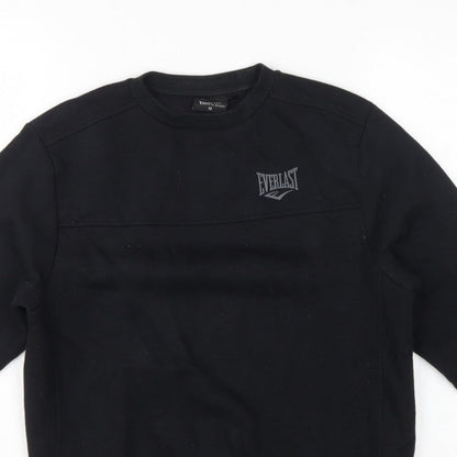Everlast Boys Black Size 13 Pullover Fleece Logo Sweatshirt