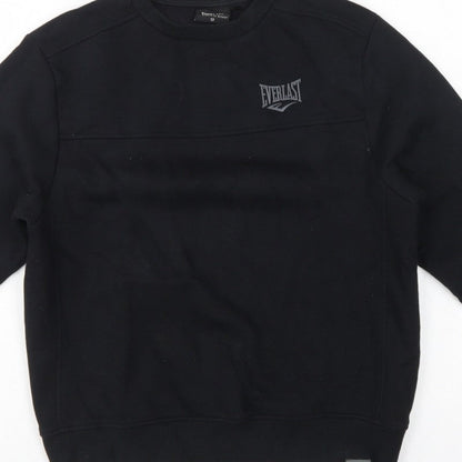 Everlast Boys Black Size 13 Pullover Fleece Logo Sweatshirt