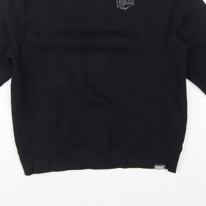 Everlast Boys Black Size 13 Pullover Fleece Logo Sweatshirt
