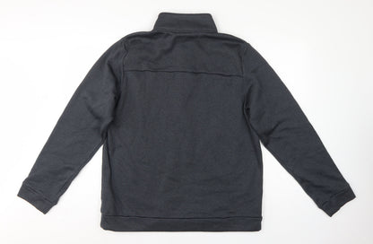 Rohan Men’s Grey M Henley High Neck Fleece Lined Sweatshirt
