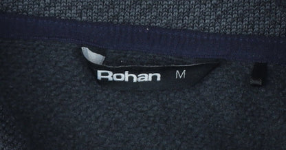 Rohan Men’s Grey M Henley High Neck Fleece Lined Sweatshirt