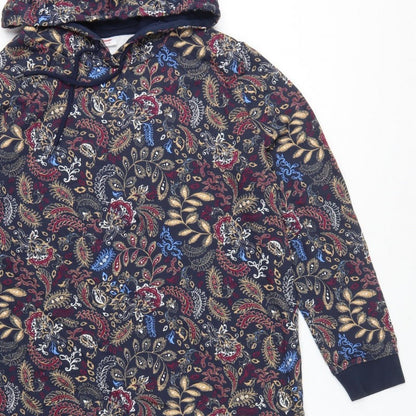 John Baner Women’s Multicoloured Paisley Hooded Jumper Dress UK 22