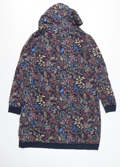 John Baner Women’s Multicoloured Paisley Hooded Jumper Dress UK 22