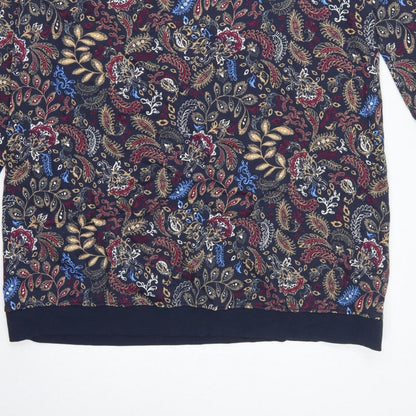 John Baner Women’s Multicoloured Paisley Hooded Jumper Dress UK 22