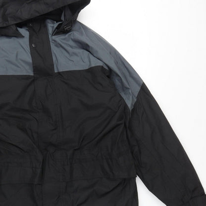Regatta Men’s Black Grey M Waterproof Hooded Outdoor Jacket