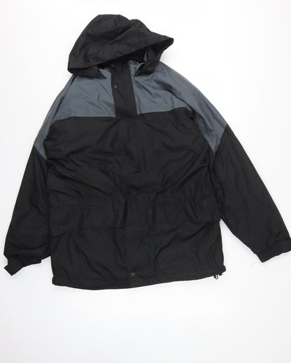 Regatta Men’s Black Grey M Waterproof Hooded Outdoor Jacket
