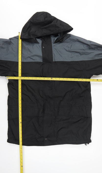 Regatta Men’s Black Grey M Waterproof Hooded Outdoor Jacket