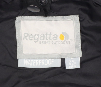 Regatta Men’s Black Grey M Waterproof Hooded Outdoor Jacket