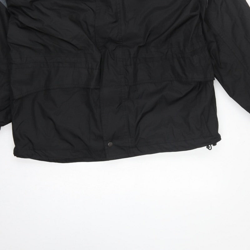 Regatta Men’s Black Grey M Waterproof Hooded Outdoor Jacket