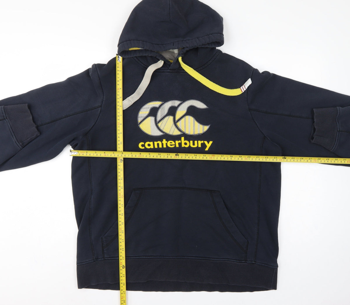 Canterbury Men’s Blue XL Pullover Hoodie Rugby Logo Pocket