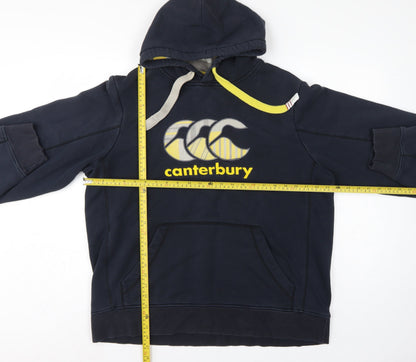 Canterbury Men’s Blue XL Pullover Hoodie Rugby Logo Pocket