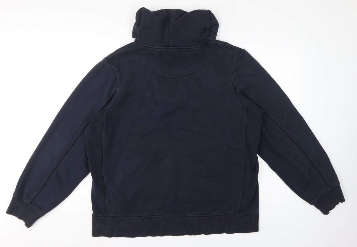 Canterbury Men’s Blue XL Pullover Hoodie Rugby Logo Pocket