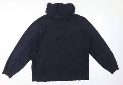 Canterbury Men’s Blue XL Pullover Hoodie Rugby Logo Pocket