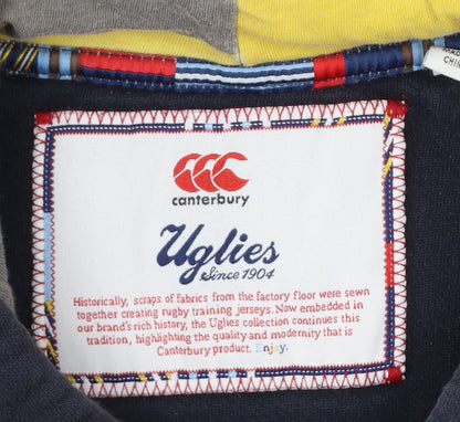 Canterbury Men’s Blue XL Pullover Hoodie Rugby Logo Pocket