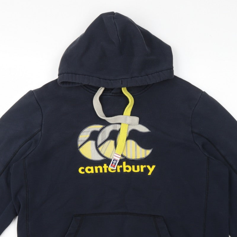 Canterbury Men’s Blue XL Pullover Hoodie Rugby Logo Pocket