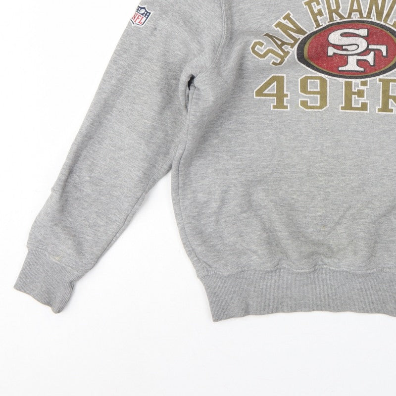 New Era Unisex Grey S San Francisco 49ers NFL Logo Sweatshirt
