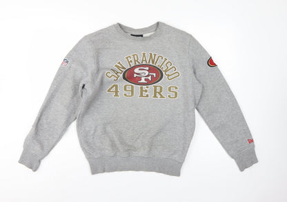 New Era Unisex Grey S San Francisco 49ers NFL Logo Sweatshirt
