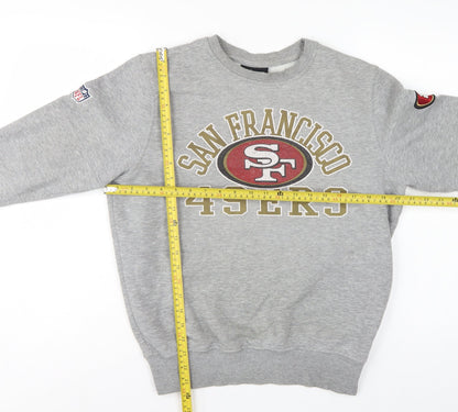 New Era Unisex Grey S San Francisco 49ers NFL Logo Sweatshirt