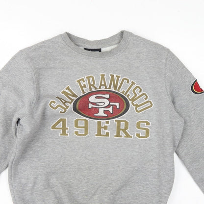 New Era Unisex Grey S San Francisco 49ers NFL Logo Sweatshirt
