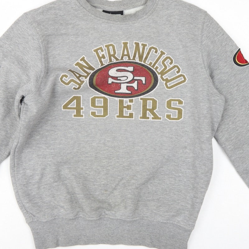 New Era Unisex Grey S San Francisco 49ers NFL Logo Sweatshirt