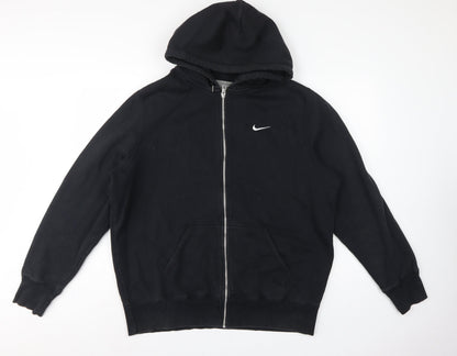 Nike Men’s Black 2XL Full Zip Hooded Fleece Logo Hoodie