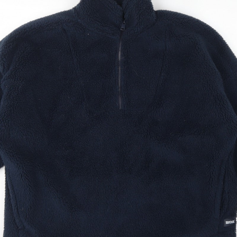 Regatta Women’s Navy Blue UK 16 1/4 Zip Fleece Pullover Sweatshirt