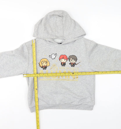 Primark Girls Grey 10-11 Years Harry Potter Alumni Graphic Pullover Hoodie