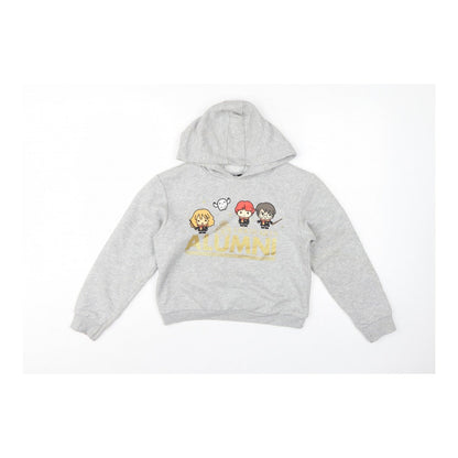 Primark Girls Grey 10-11 Years Harry Potter Alumni Graphic Pullover Hoodie