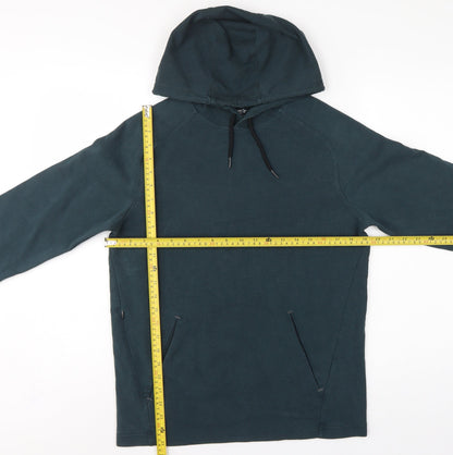 Old Navy Active Men’s Blue S Pullover Hoodie Stretch Fleece Pockets