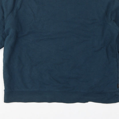 Marks and Spencer Men’s Blue XL Crew Neck Pullover Cotton Sweatshirt