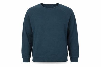 Marks and Spencer Men’s Blue XL Crew Neck Pullover Cotton Sweatshirt