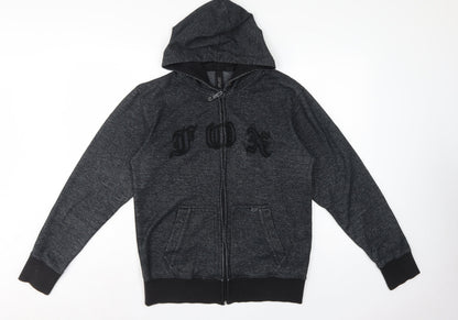 Fox Men’s Grey M Full Zip Logo Fleece Hoodie