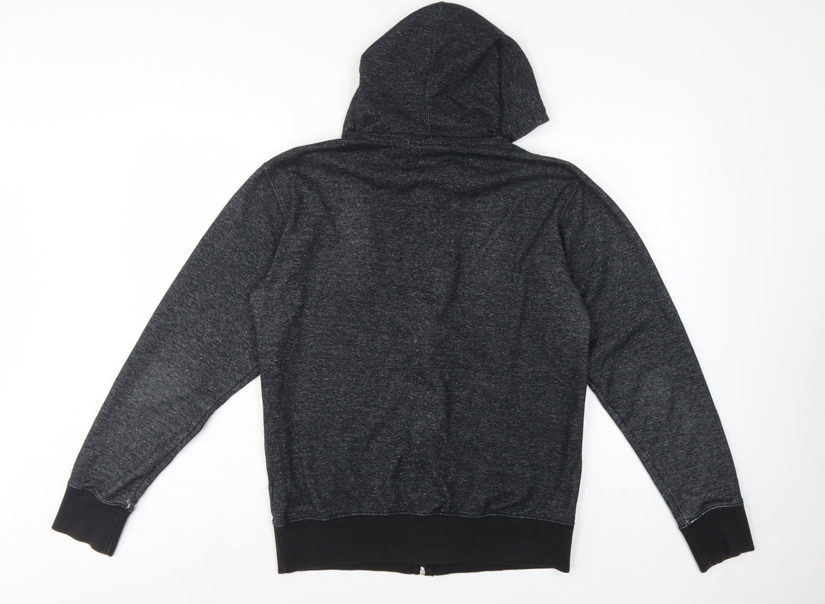Fox Men’s Grey M Full Zip Logo Fleece Hoodie