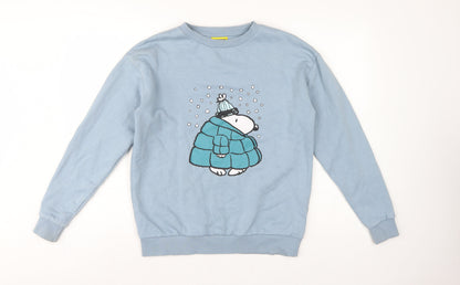 George Teens Blue S 8-10 Snoopy Peanuts Graphic Pullover Sweatshirt