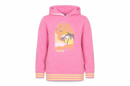Saltrock Girls Pink 11-12 Years Pullover Hoodie Beach Graphic Cotton