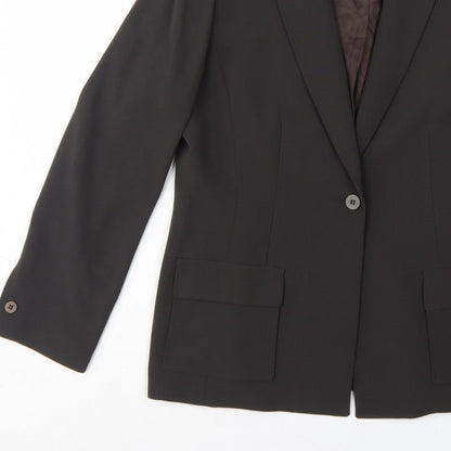 Precis Petite Women’s Black UK 16 Petite Single-Breasted Blazer