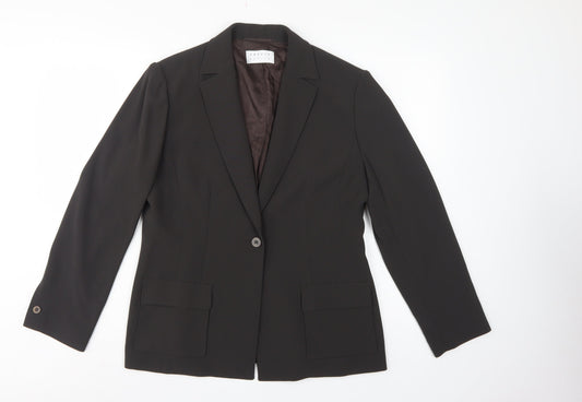 Precis Petite Women’s Black UK 16 Petite Single-Breasted Blazer