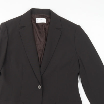 Precis Petite Women’s Black UK 16 Petite Single-Breasted Blazer