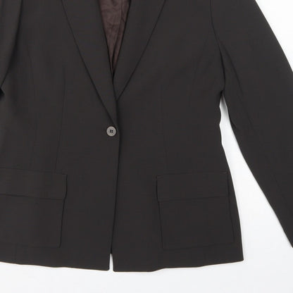 Precis Petite Women’s Black UK 16 Petite Single-Breasted Blazer