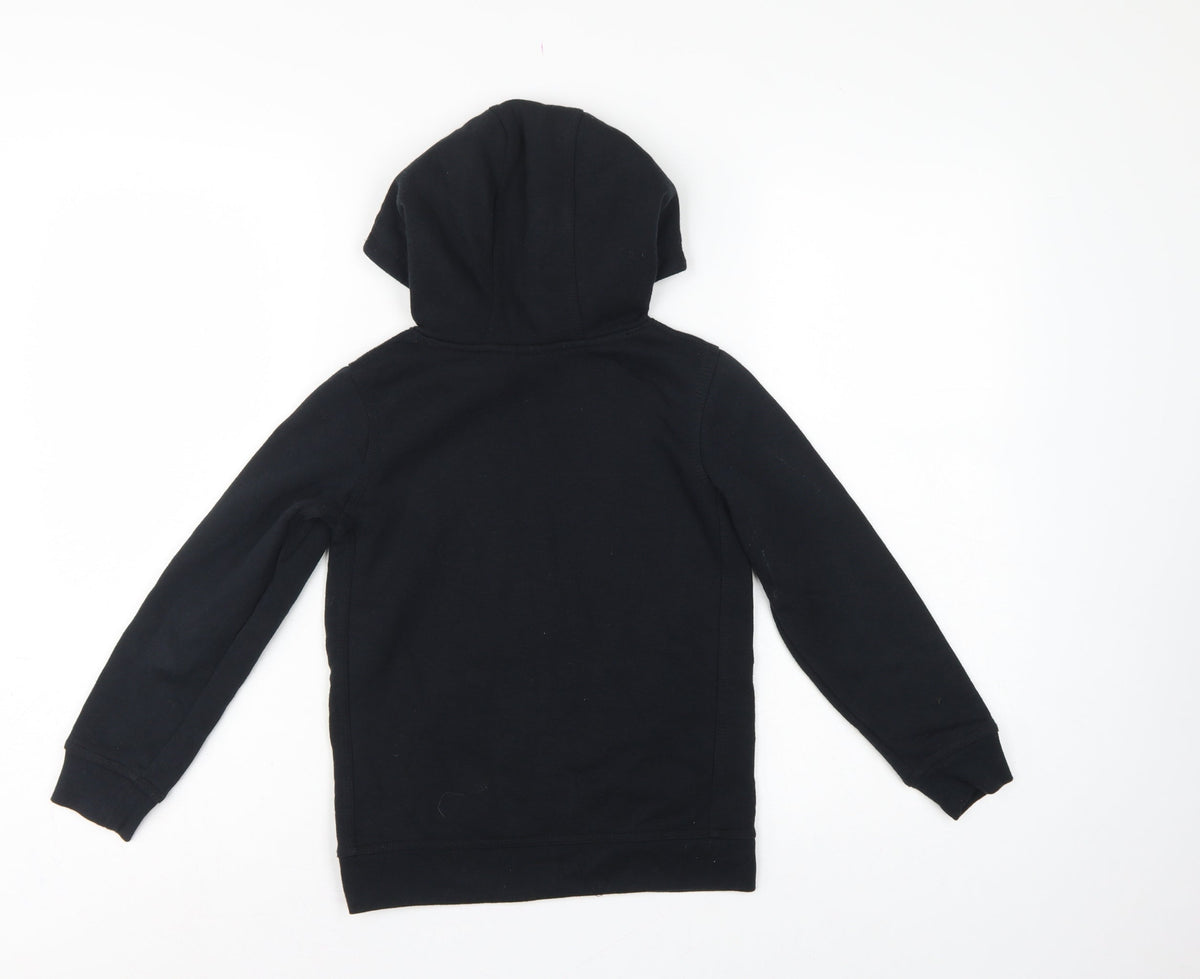 Nike Boys Black 6-7 Years Pullover Hoodie Logo Pocket