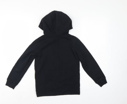 Nike Boys Black 6-7 Years Pullover Hoodie Logo Pocket